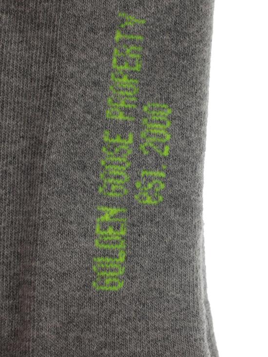  골든구스 양말 골든 구스 하이 립  멜란지 그레이 오렌지 레드 옐로우 플루오 - GOLDEN GOOSE