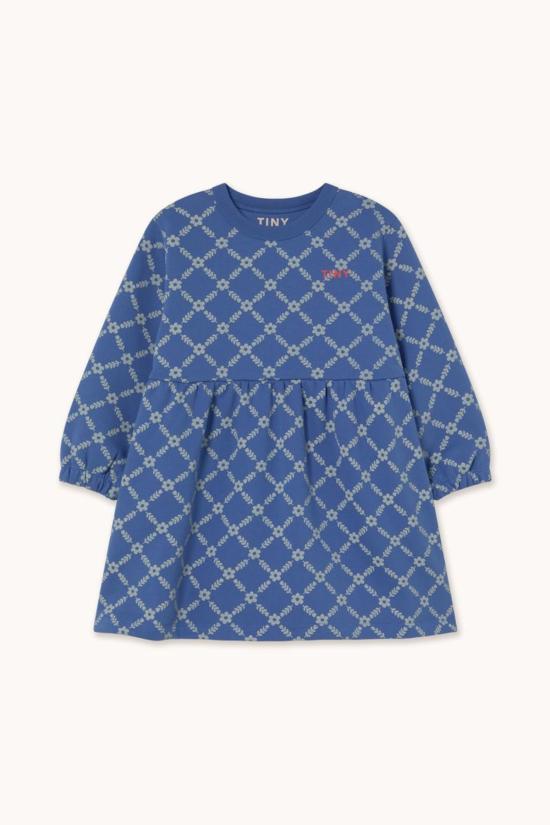  [키즈] 타이니코튼 원피스 키즈  플라워 그리드 드레스