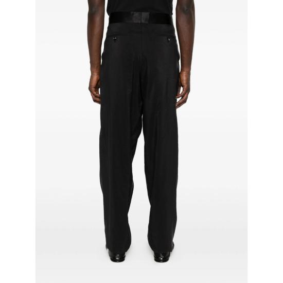 26SS 조르지오 아르마니 스트레이트 팬츠 TE10081 GM001567 UC001 BLACK - GIORGIO ARMANI