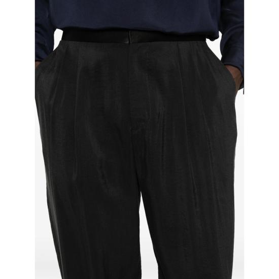 26SS 조르지오 아르마니 스트레이트 팬츠 TE10081 GM001567 UC001 BLACK - GIORGIO ARMANI