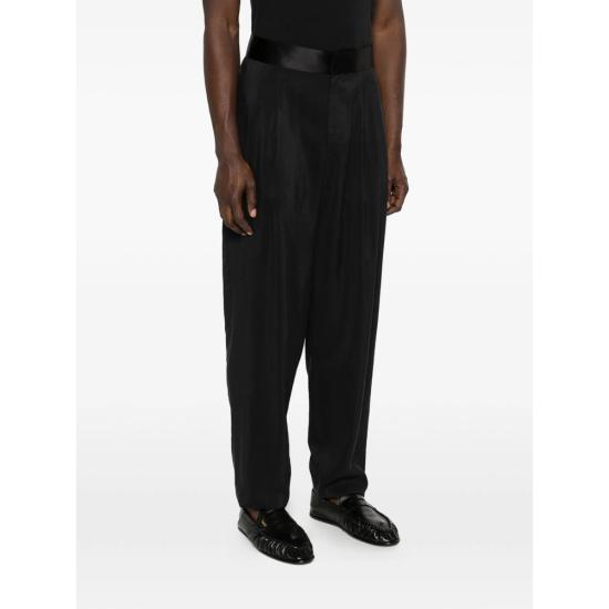 26SS 조르지오 아르마니 스트레이트 팬츠 TE10081 GM001567 UC001 BLACK - GIORGIO ARMANI