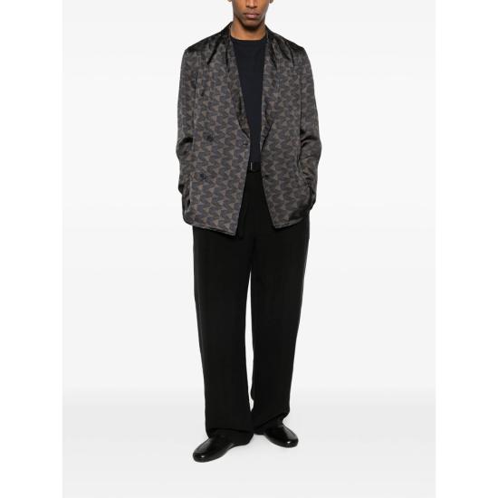 26SS 조르지오 아르마니 스트레이트 팬츠 TE10069 GM003383 UC001 BLACK - GIORGIO ARMANI