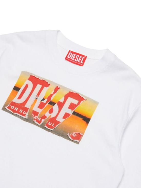  [키즈] 디젤 트레이닝 상의 키즈  Twashpoffl1 오버롤 화이트 - DIESEL