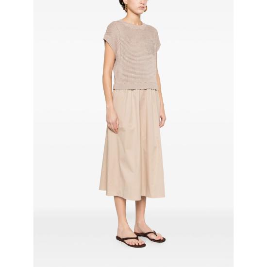 26SS 페세리코 미디 원피스 A82139F07 9312C 46C BROWN - PESERICO