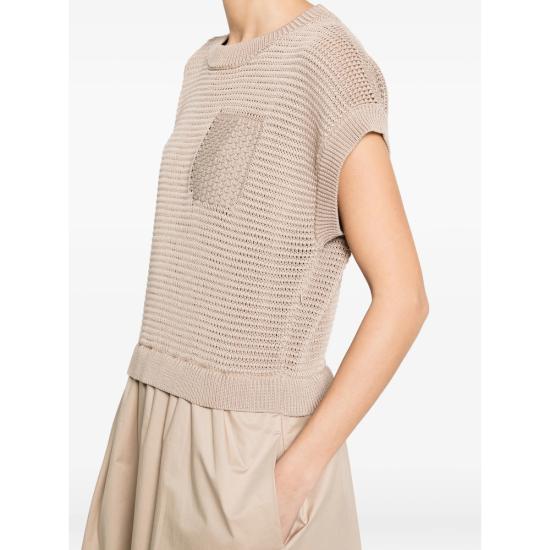 26SS 페세리코 미디 원피스 A82139F07 9312C 46C BROWN - PESERICO