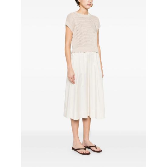 26SS 페세리코 미디 원피스 A82139F07 9312C 44C NEUTRALS - PESERICO