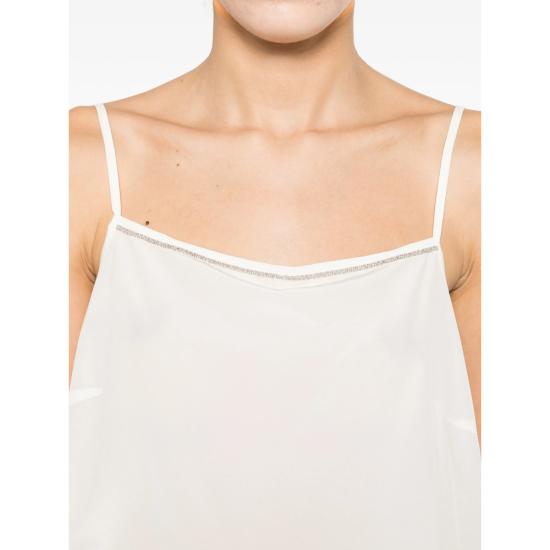 26SS 페세리코 민소매 티셔츠 A08921D 07325 003 WHITE - PESERICO