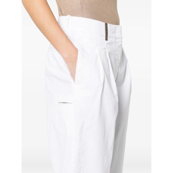 26SS 페세리코 테이퍼드 팬츠 A04675T23 02481 100 WHITE - PESERICO