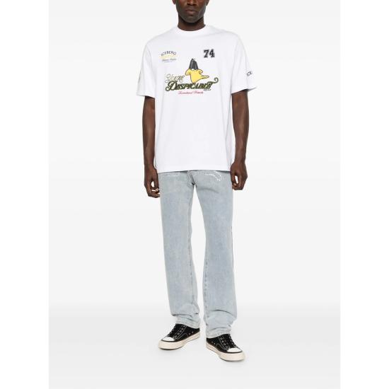 26SS 아이스 비 아이스버그 반팔 티셔츠 F023 627A 1101 WHITE - ICE B ICEBERG