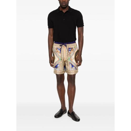 26SS 카사블랑카 숏팬츠 SS26 TR 399 08 TAKEC NEUTRALS BLUE - CASABLANCA