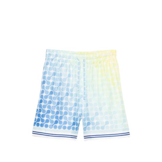 26SS 카사블랑카 숏팬츠 SS26 TR 399 02 OPTIC BLUE YELLOW