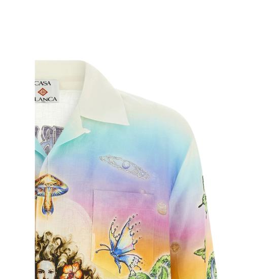 26SS 카사블랑카 긴팔 셔츠 SS26 SH 006 05 INNOC WHITE - CASABLANCA