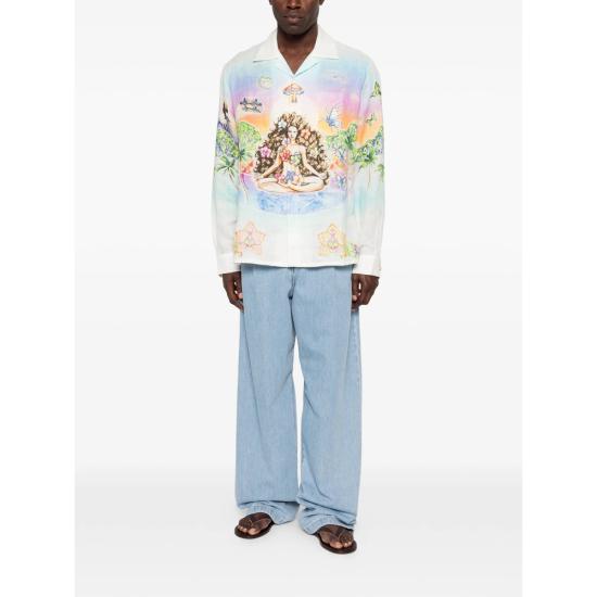 26SS 카사블랑카 긴팔 셔츠 SS26 SH 006 05 INNOC WHITE - CASABLANCA