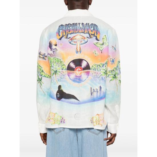 26SS 카사블랑카 긴팔 셔츠 SS26 SH 006 05 INNOC WHITE - CASABLANCA