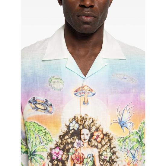 26SS 카사블랑카 긴팔 셔츠 SS26 SH 006 05 INNOC WHITE - CASABLANCA