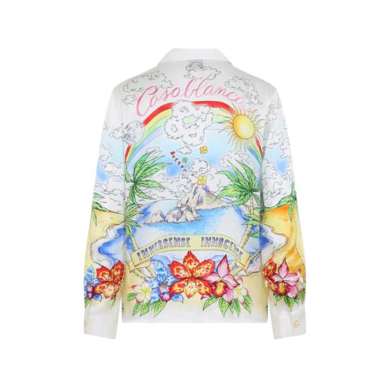 26SS 카사블랑카 긴팔 셔츠 SS26 SH 006 02 BETDA WHITE - CASABLANCA