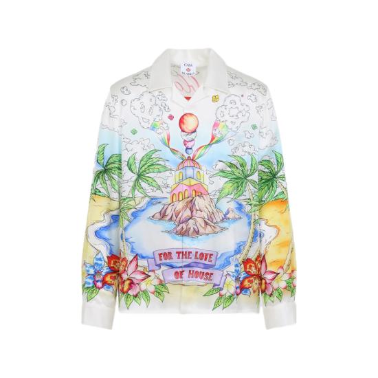 26SS 카사블랑카 긴팔 셔츠 SS26 SH 006 02 BETDA WHITE