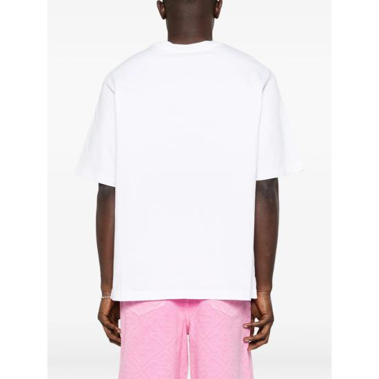 26SS 카사블랑카 반팔 티셔츠 SS26 JTS 044 13 COLLA WHITE - CASABLANCA