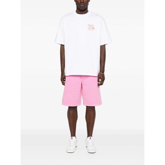 26SS 카사블랑카 반팔 티셔츠 SS26 JTS 044 13 COLLA WHITE - CASABLANCA