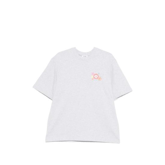 26SS 카사블랑카 반팔 티셔츠 SS26 JTS 044 12 COLLA GREY