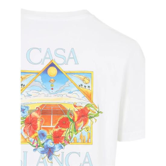 26SS 카사블랑카 반팔 티셔츠 SS26 JTS 001 13 TENNI WHITE - CASABLANCA