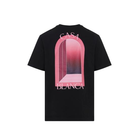 26SS 카사블랑카 반팔 티셔츠 SS26 JTS 001 11 ARCHE BLACK - CASABLANCA