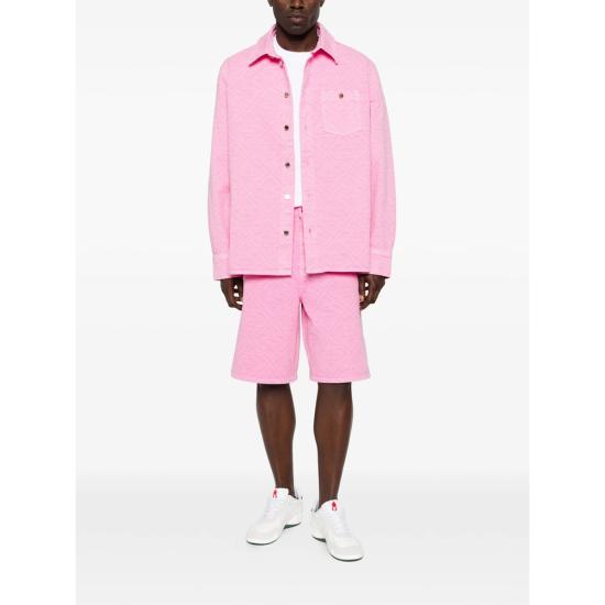 26SS 카사블랑카 데님 숏팬츠 SP26 TR 397 02 PINK - CASABLANCA