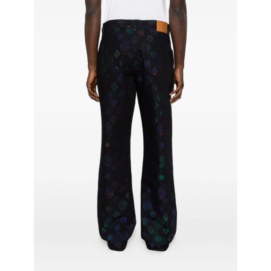 26SS 카사블랑카 데님 팬츠 SP26 TR 384 01 HEATM BLACK - CASABLANCA