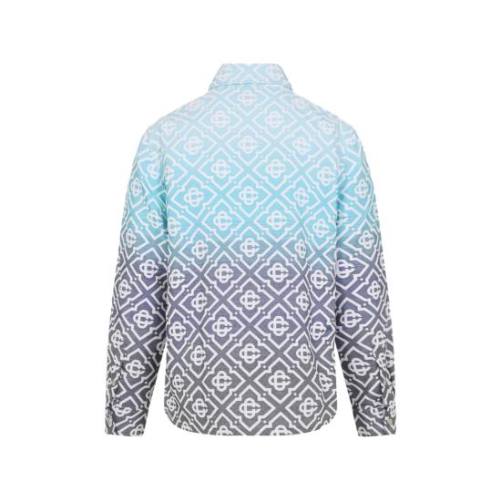 26SS 카사블랑카 자켓 SP26 JK 449 01 MONOG BLUE GREY - CASABLANCA