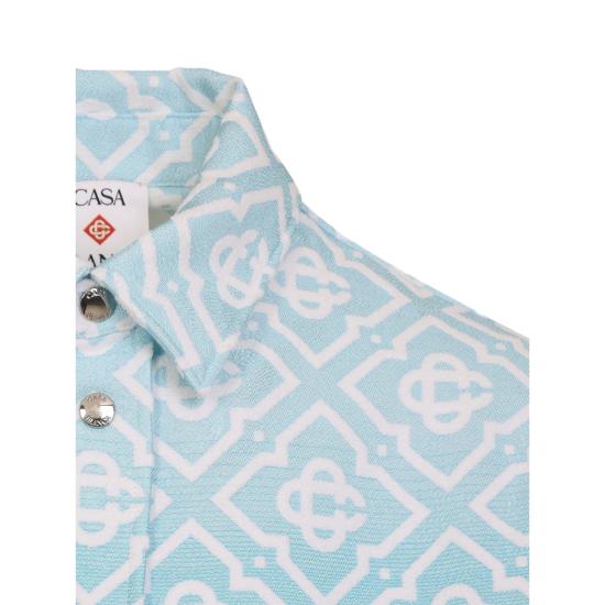 26SS 카사블랑카 자켓 SP26 JK 449 01 MONOG BLUE GREY - CASABLANCA