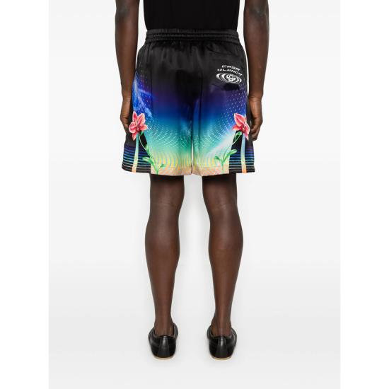 26SS 카사블랑카 숏팬츠 SP26 TR 399 06 ORCHI BLACK - CASABLANCA