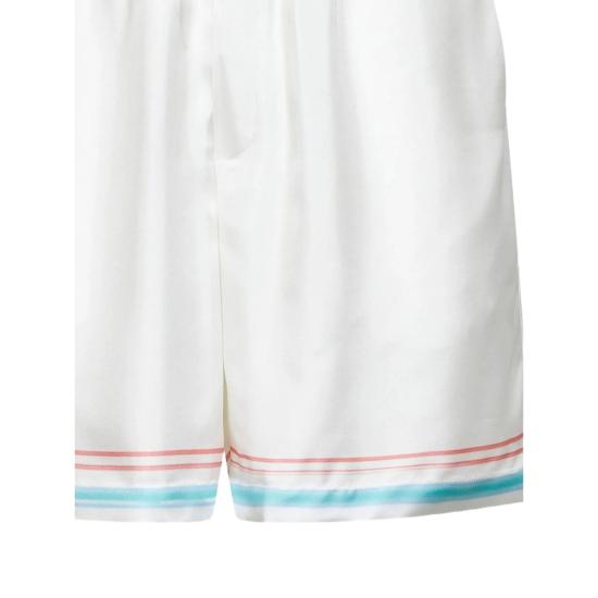 26SS 카사블랑카 숏팬츠 SP26 TR 399 01 DANJO WHITE - CASABLANCA