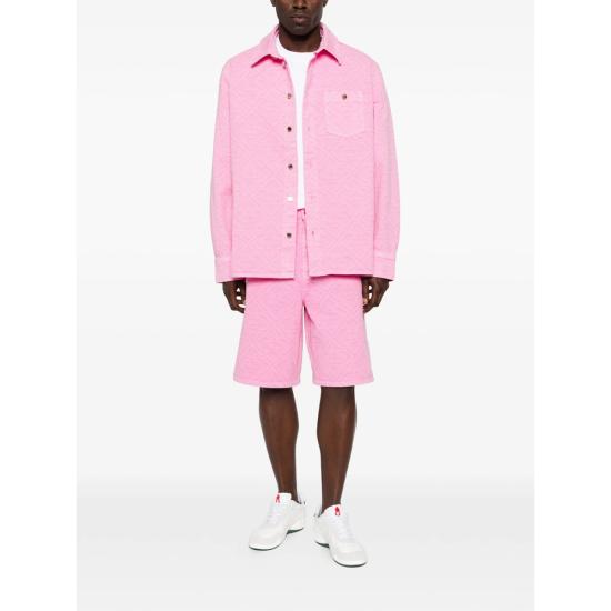 26SS 카사블랑카 데님 자켓 SP26 SH 260 01 PINK - CASABLANCA