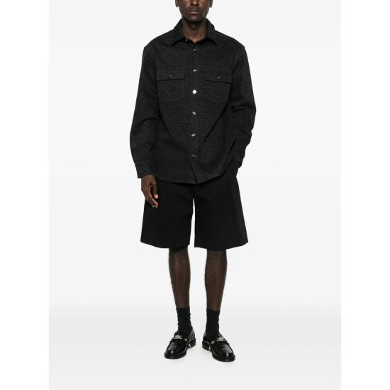 26SS 카사블랑카 긴팔 셔츠 SP26 SH 240 01 BLACK - CASABLANCA