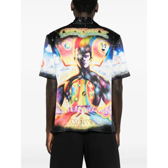 26SS 카사블랑카 반팔 셔츠 SP26 SH 003 07 ESSEX BLACK - CASABLANCA