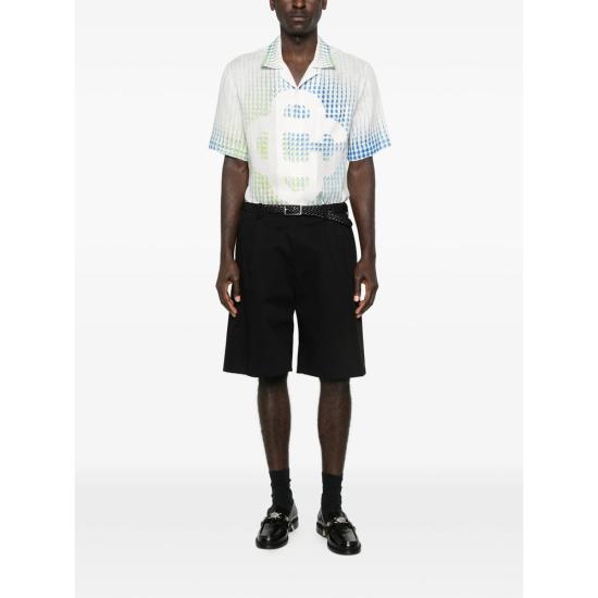 26SS 카사블랑카 반팔 셔츠 SP26 SH 003 05 DOTS WHITE BLUE - CASABLANCA