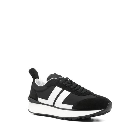 26SS 랑방 스니커즈 FU SKBUMP NYLO H25 1000 BLACK WHITE - LANVIN