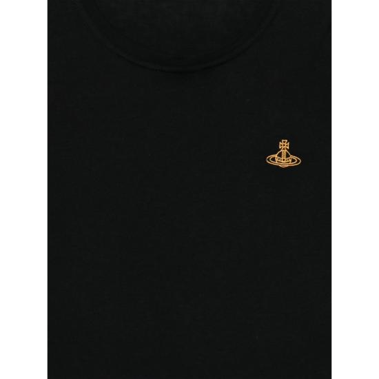 26SS 비비안웨스트우드 반팔 티셔츠 8106001U J001N N401 BLACK - VIVIENNE WESTWOOD