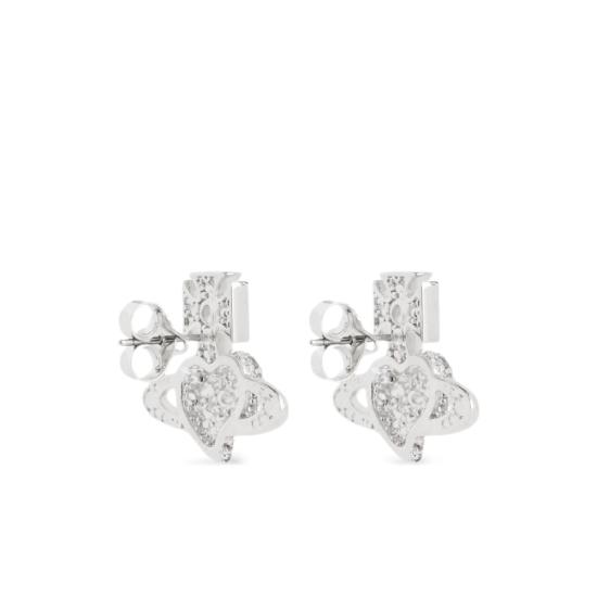 26SS 비비안웨스트우드 이어링 6201036H 02P102 P102 SILVER WHITE - VIVIENNE WESTWOOD
