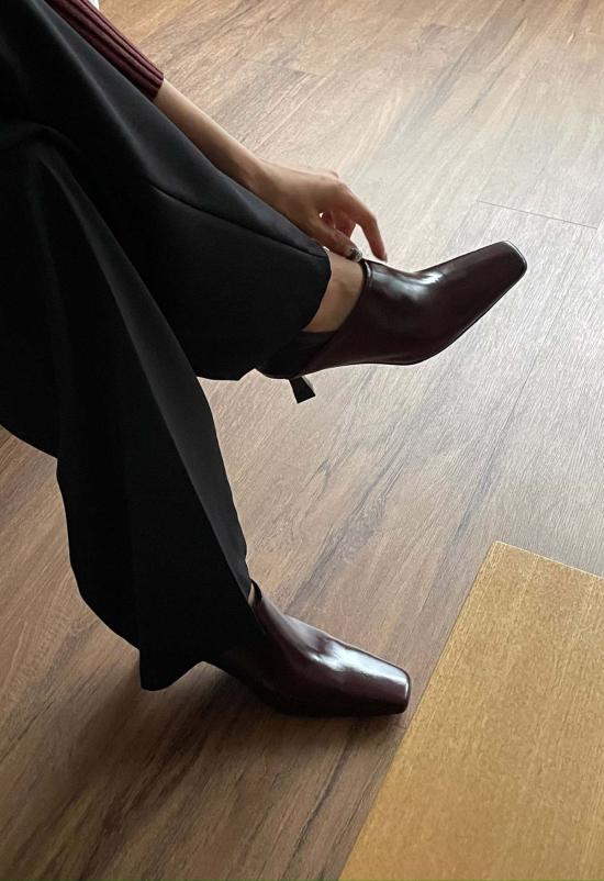  더 엔케이씨 스토어 뮬/슬리퍼 Nkc Store Jordaan 컨버터블 힐 버건디 - The NKC Store