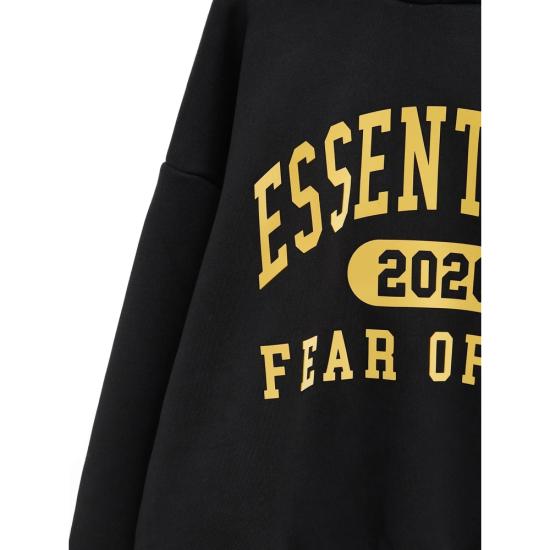 26SS 피어오브갓 후드 티셔츠 192HO256861F VIBLK BLACK - FEAR OF GOD