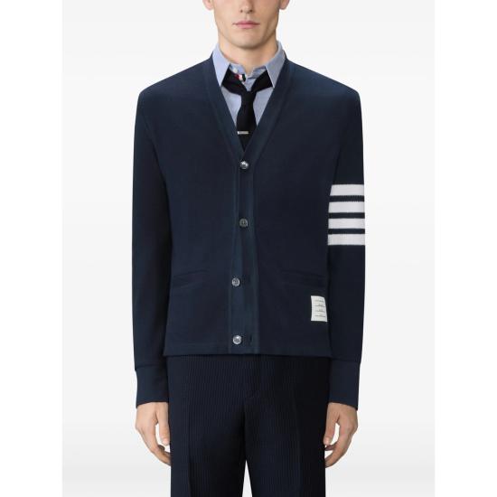 26SS 톰브라운 가디건 MJT554A J0248 415 BLUE WHITE - THOM BROWNE