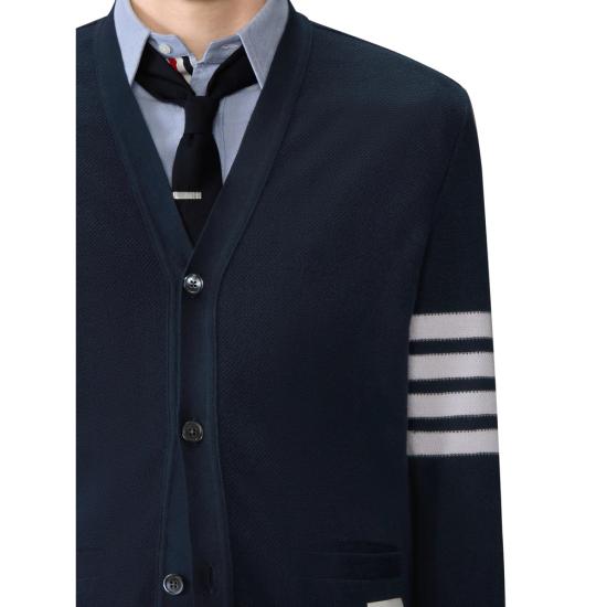 26SS 톰브라운 가디건 MJT554A J0248 415 BLUE WHITE - THOM BROWNE