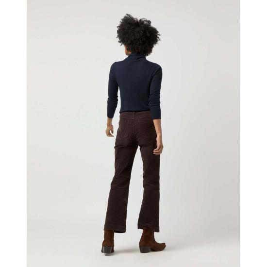  매쉬번 데님 팬츠 켄달 플레어 5포켓 진 커피 스트레치 코드 - MASHBURN