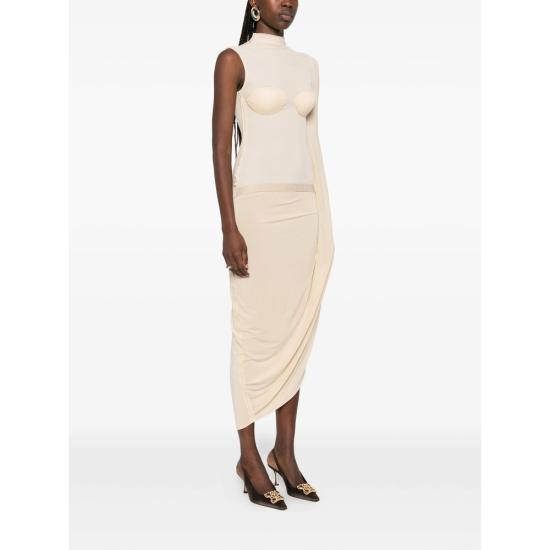 26SS 장 폴 고티에 미디 원피스 DR103 J008 63 NEUTRALS - JEAN PAUL GAULTIER