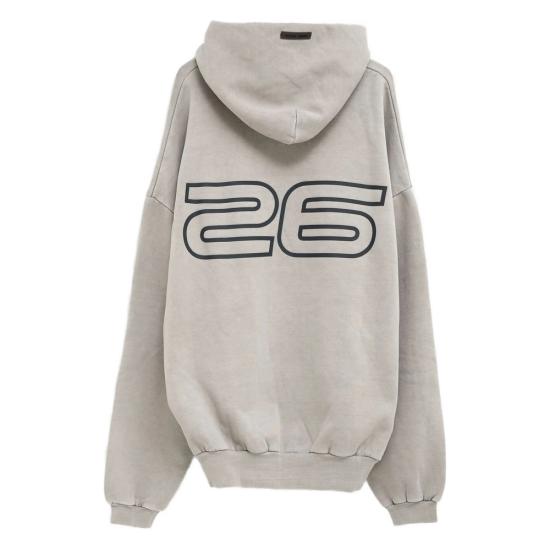 26SS 피어오브갓 후드 티셔츠 192HO256561F SMGRE GREY - FEAR OF GOD