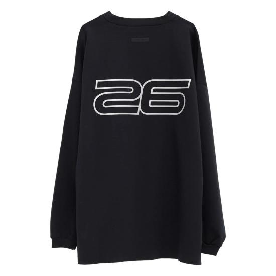 26SS 피어오브갓 긴팔 티셔츠 125HO254541F VIBLK BLACK - FEAR OF GOD