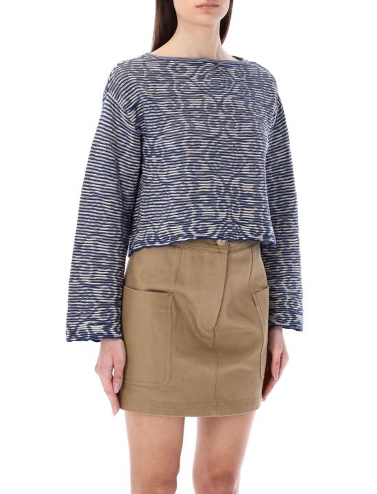  엠포리오 아르마니 스웨터 코튼  판타지아블루 - EMPORIO ARMANI