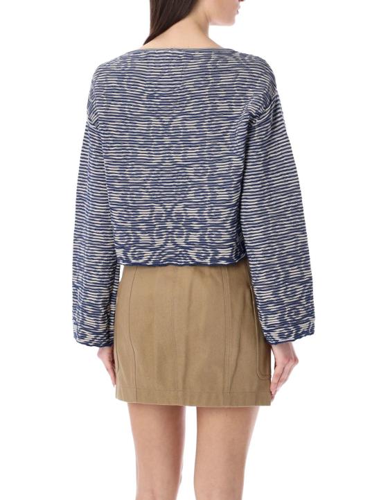  엠포리오 아르마니 스웨터 코튼  판타지아블루 - EMPORIO ARMANI