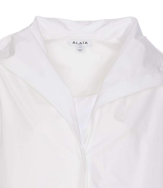  알라이아 셔츠 후드티 화이트 - ALAIA